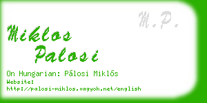 miklos palosi business card